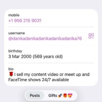 Public profile of Danika